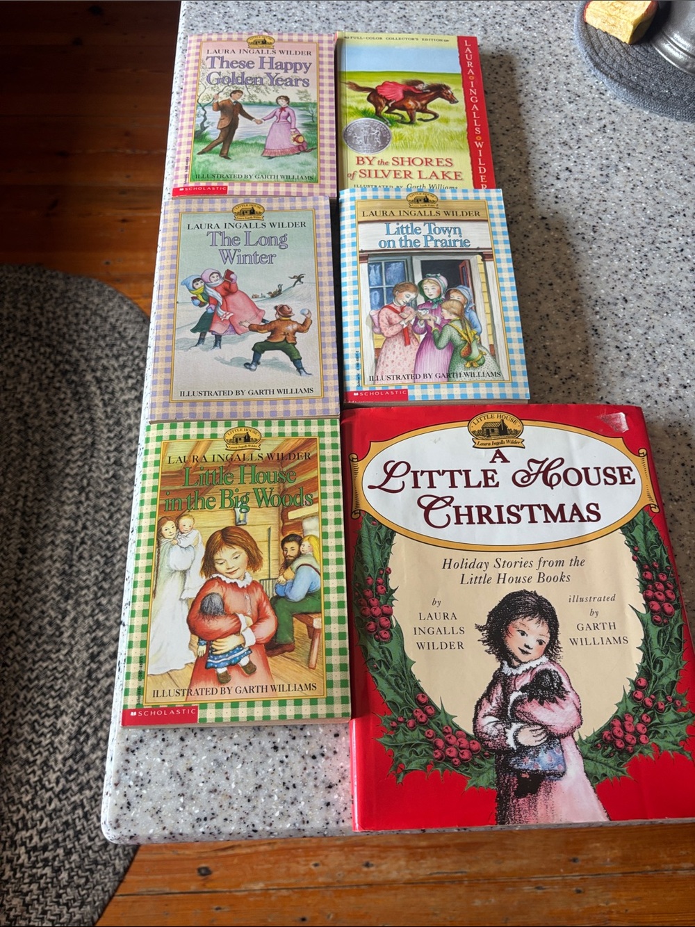 Little House Collection - Red, Green, Blue Covers (lot of 6)